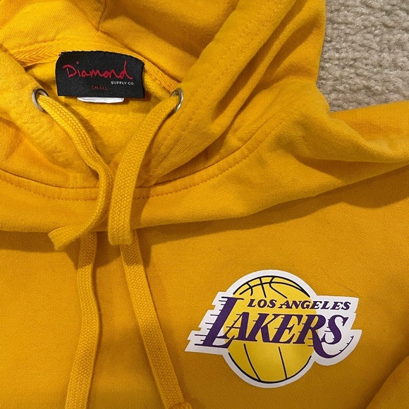 Diamond Supply x NBA Lakers Taz Manian Devil Hoodie NWOT - Picture 3 of 3